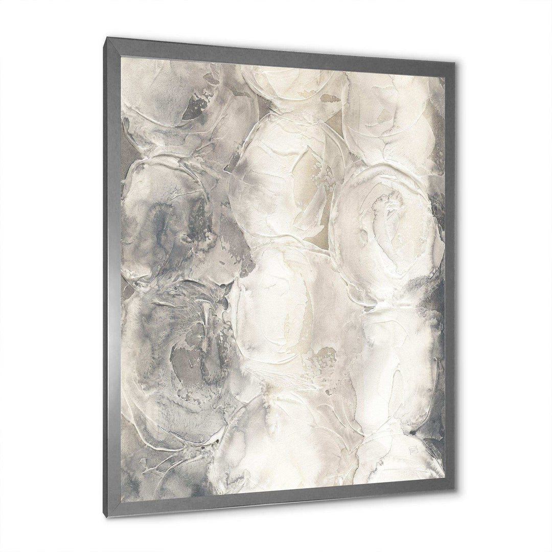 Gray Circles I - Modern Living Room Wall Decor