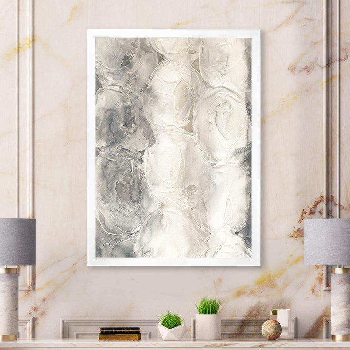 Gray Circles I - Modern Living Room Wall Decor