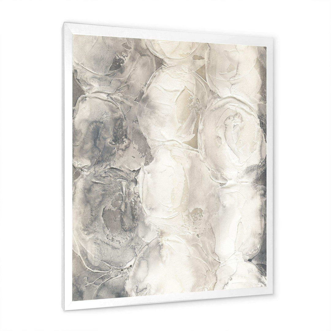 Gray Circles I - Modern Living Room Wall Decor