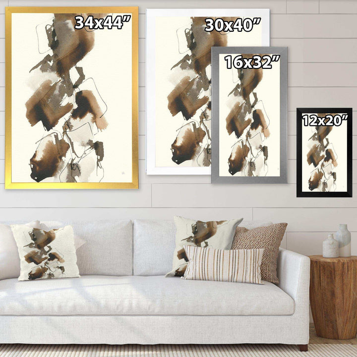 Gold Glam Squares I - Modern Bedroom Wall Art