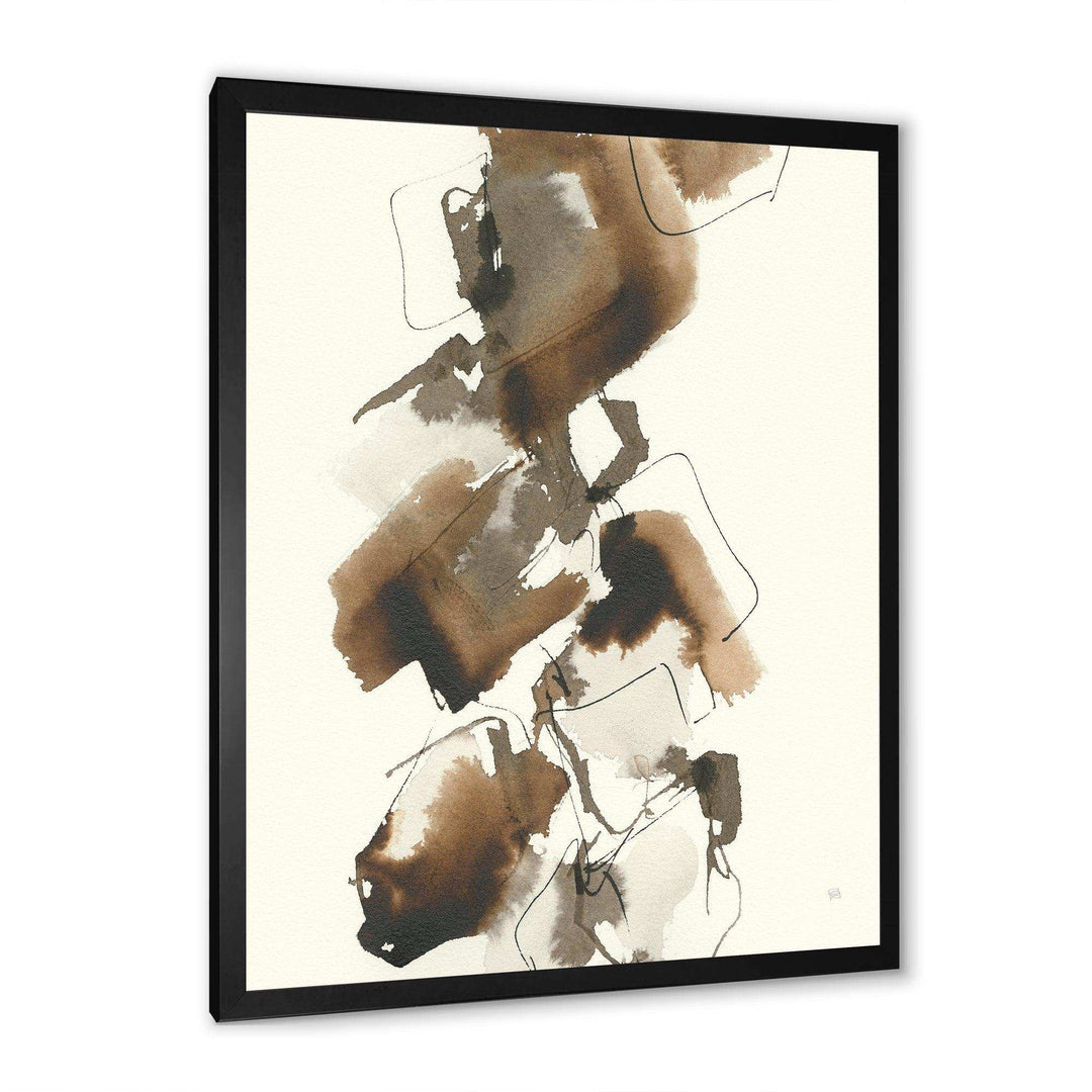 Gold Glam Squares I - Modern Bedroom Wall Art