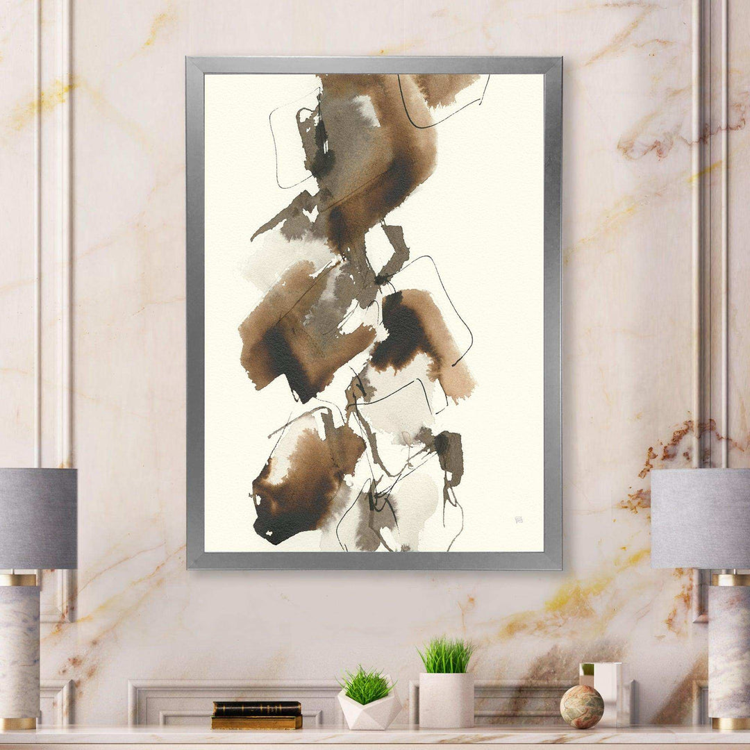 Gold Glam Squares I - Modern Bedroom Wall Art