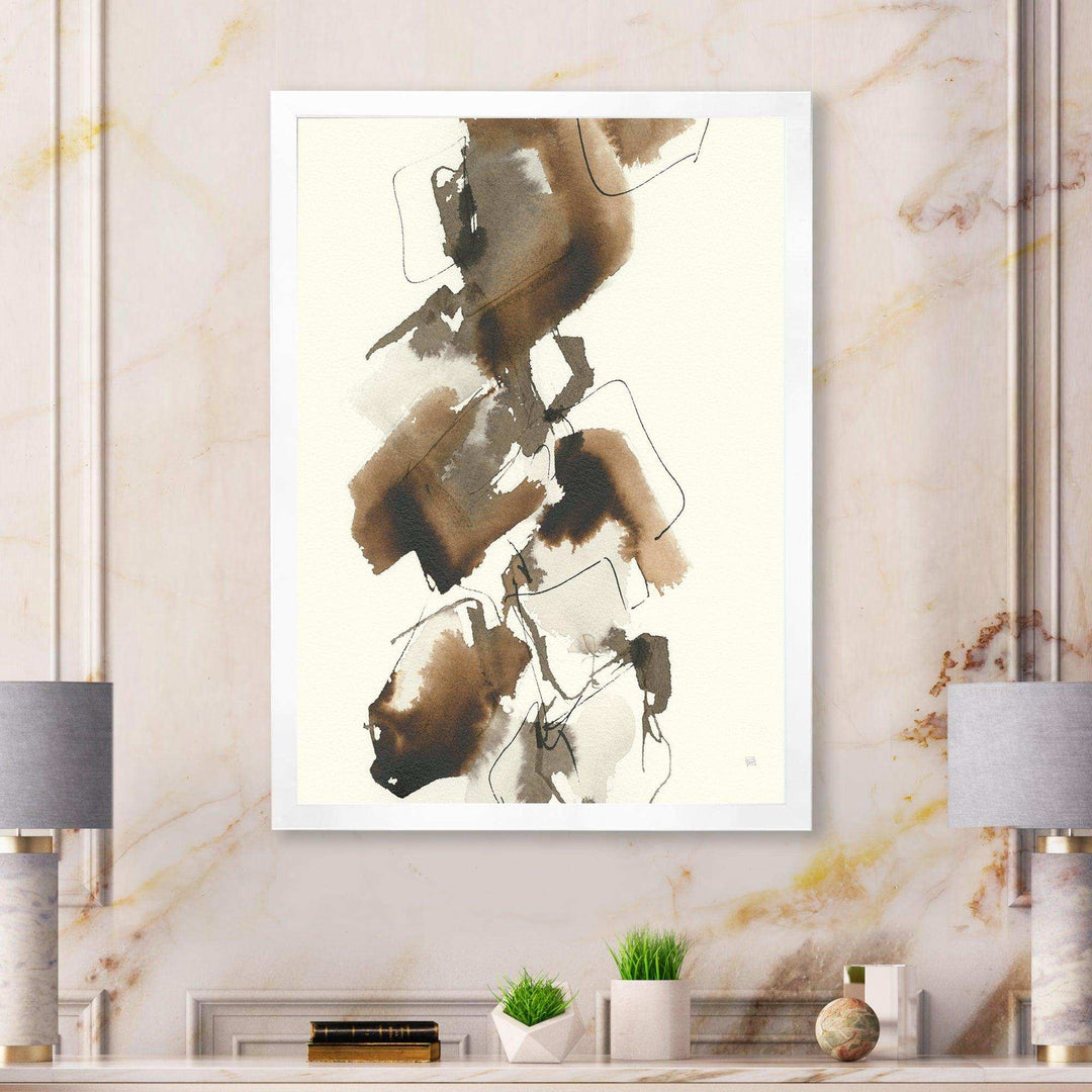 Gold Glam Squares I - Modern Bedroom Wall Art