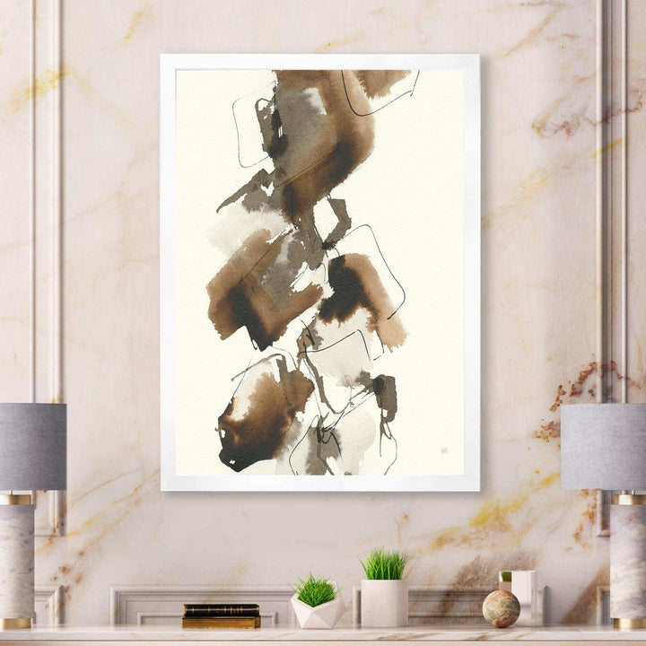 Gold Glam Squares I - Modern Bedroom Wall Art