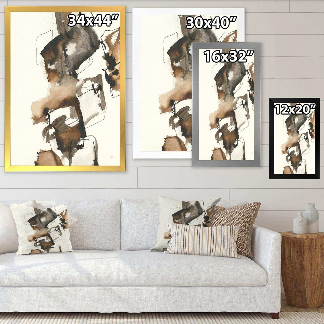 Gold Glam Squares II - Modern Living Room Wall Decor
