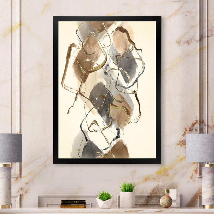 Gold Glam Squares III - Modern Wall Art Prints