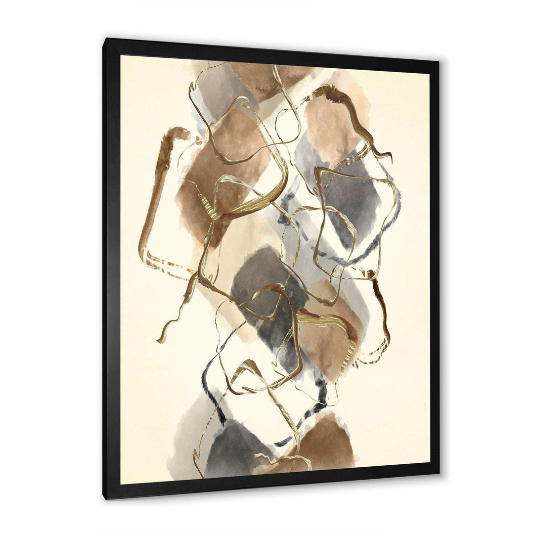 Gold Glam Squares III - Modern Wall Art Prints