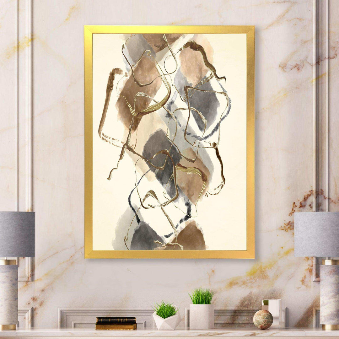 Gold Glam Squares III - Modern Wall Art Prints