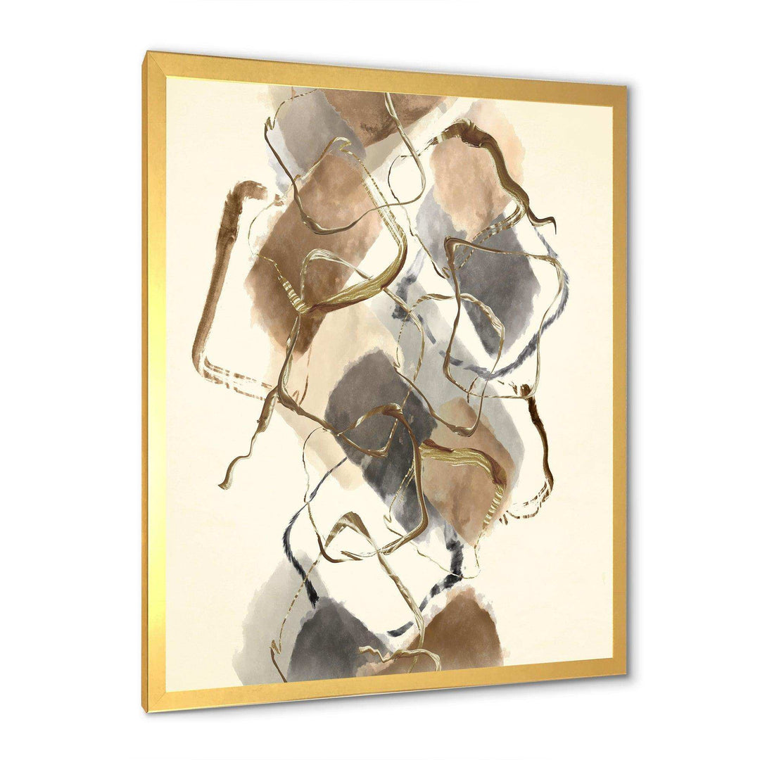 Gold Glam Squares III - Modern Wall Art Prints