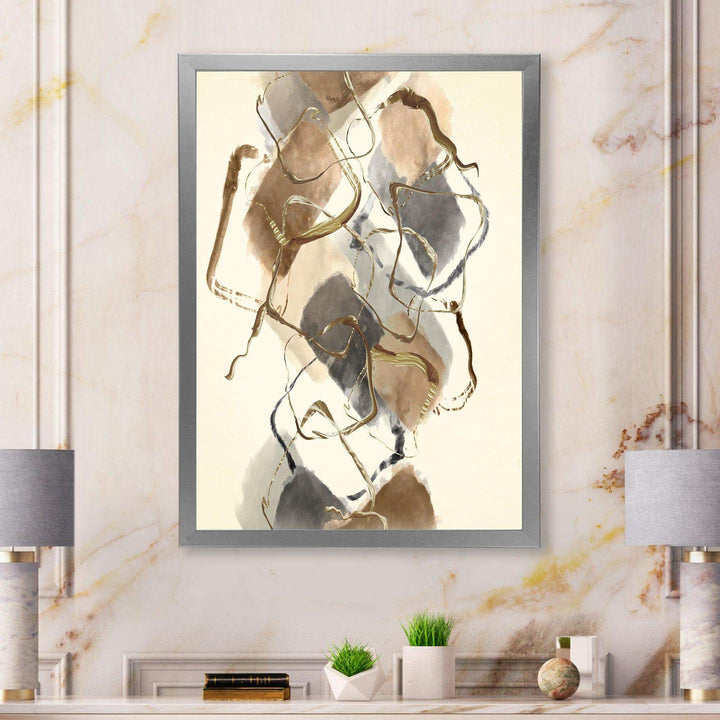 Gold Glam Squares III - Modern Wall Art Prints