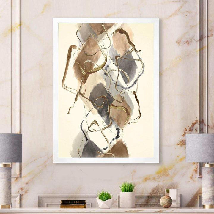 Gold Glam Squares III - Modern Wall Art Prints
