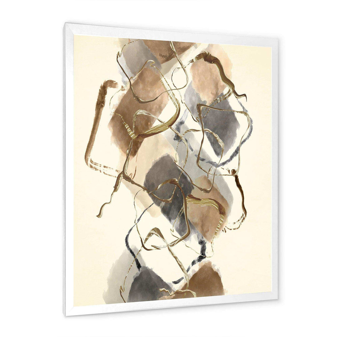 Gold Glam Squares III - Modern Wall Art Prints