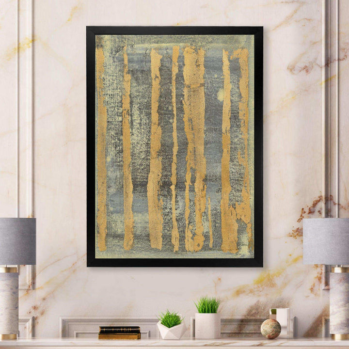 Glam Metallic Form IV - Modern Living Room Wall Decor