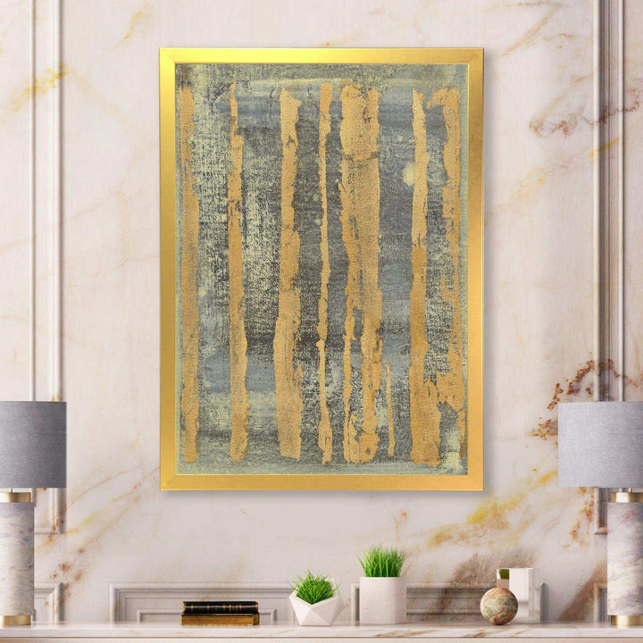 Glam Metallic Form IV - Modern Living Room Wall Decor