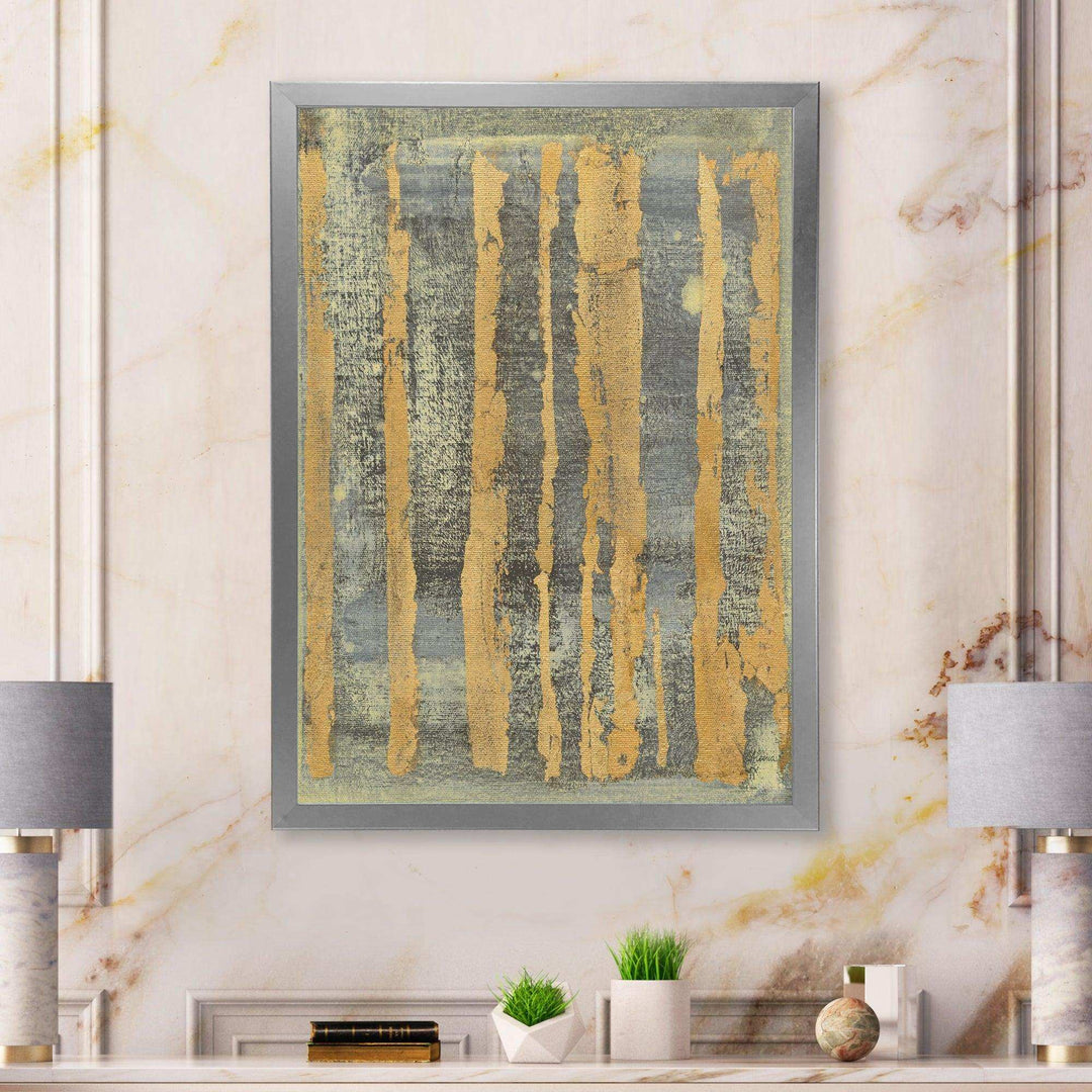 Glam Metallic Form IV - Modern Living Room Wall Decor