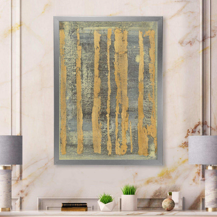 Glam Metallic Form IV - Modern Living Room Wall Decor