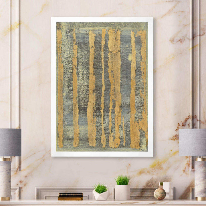 Glam Metallic Form IV - Modern Living Room Wall Decor