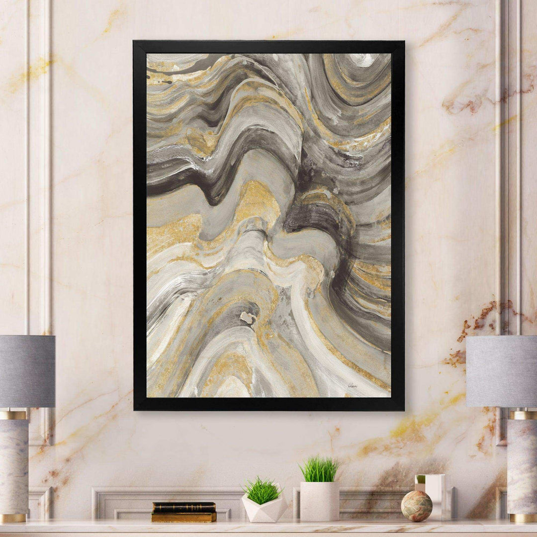 Glam Gold Canion - Modern Living Room Wall Decor