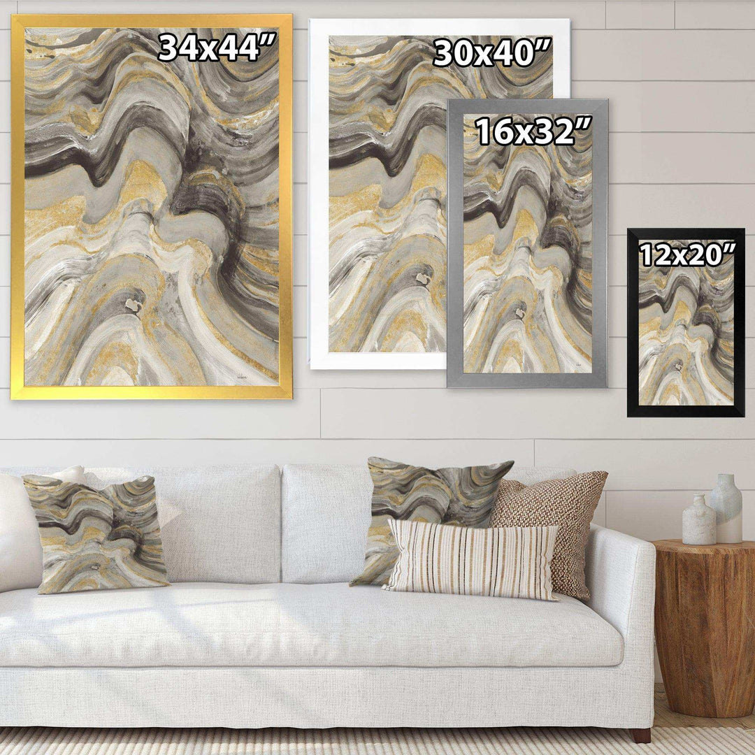 Glam Gold Canion - Modern Living Room Wall Decor