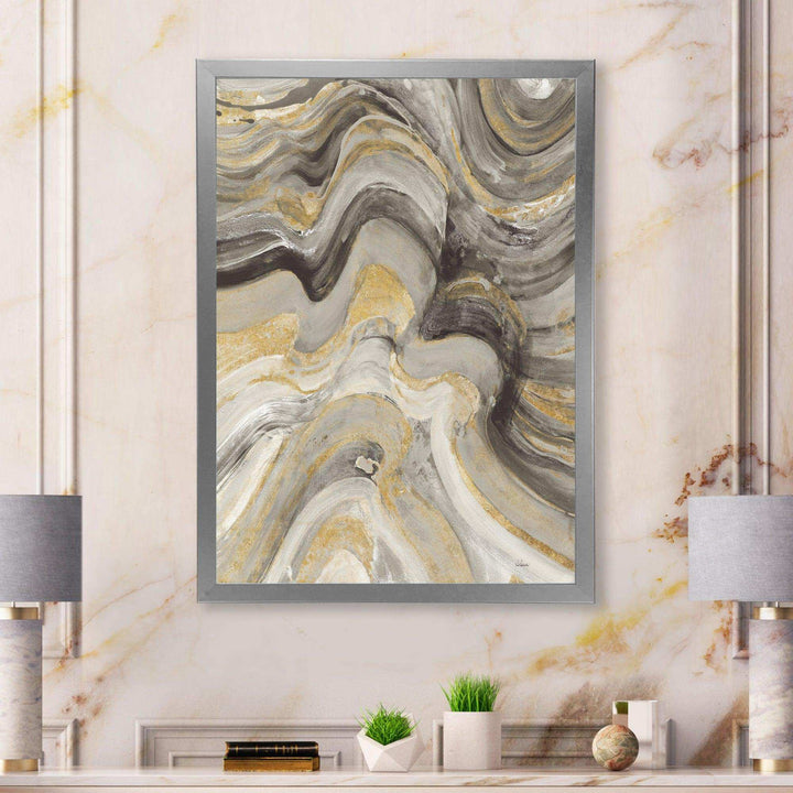 Glam Gold Canion - Modern Living Room Wall Decor