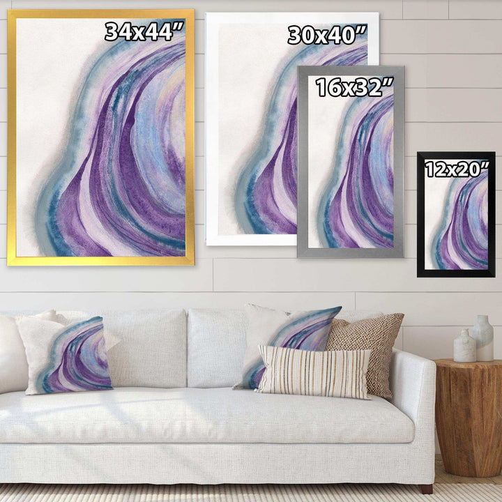 Watercolor Geode II - Modern Wall Art Prints