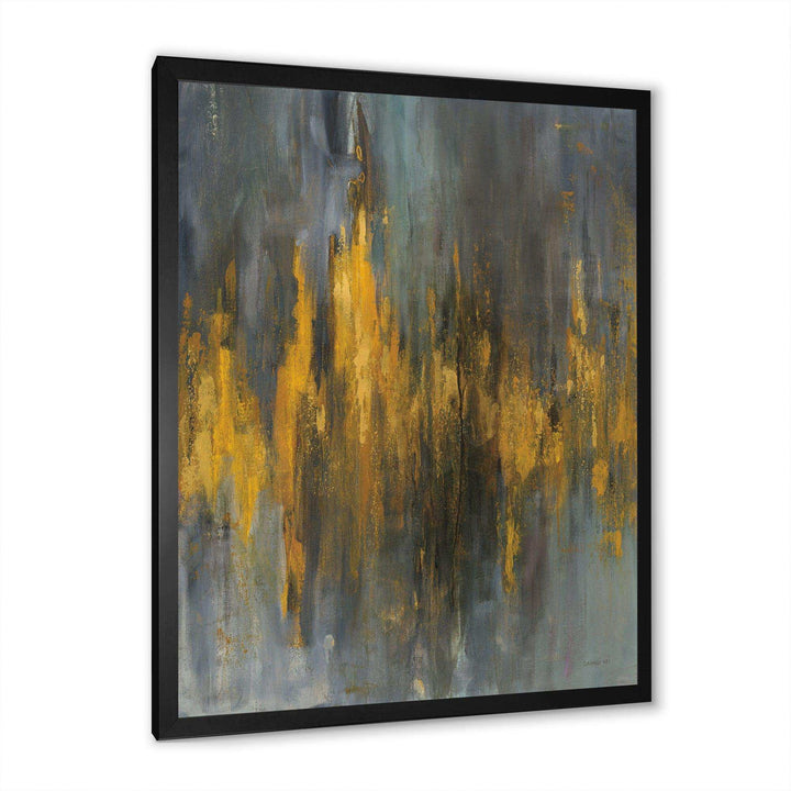 Black and Gold Glam Abstract - Modern Canvas Wall Art