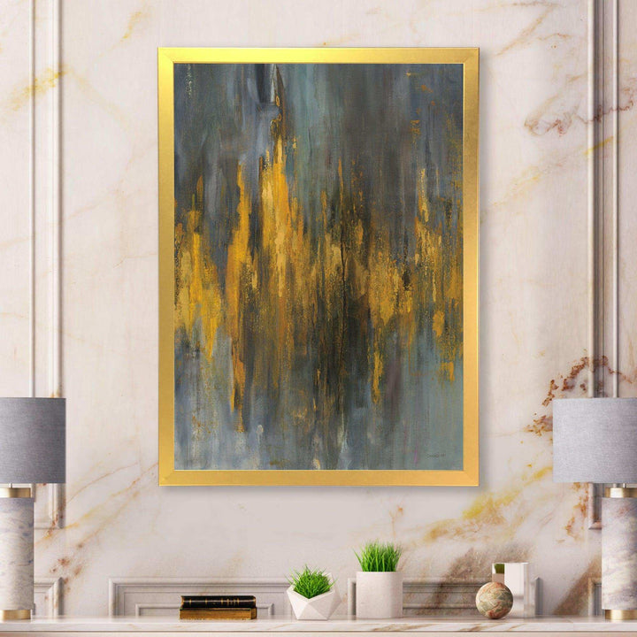 Black and Gold Glam Abstract - Modern Canvas Wall Art