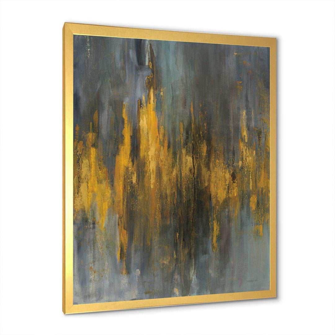 Black and Gold Glam Abstract - Modern Canvas Wall Art
