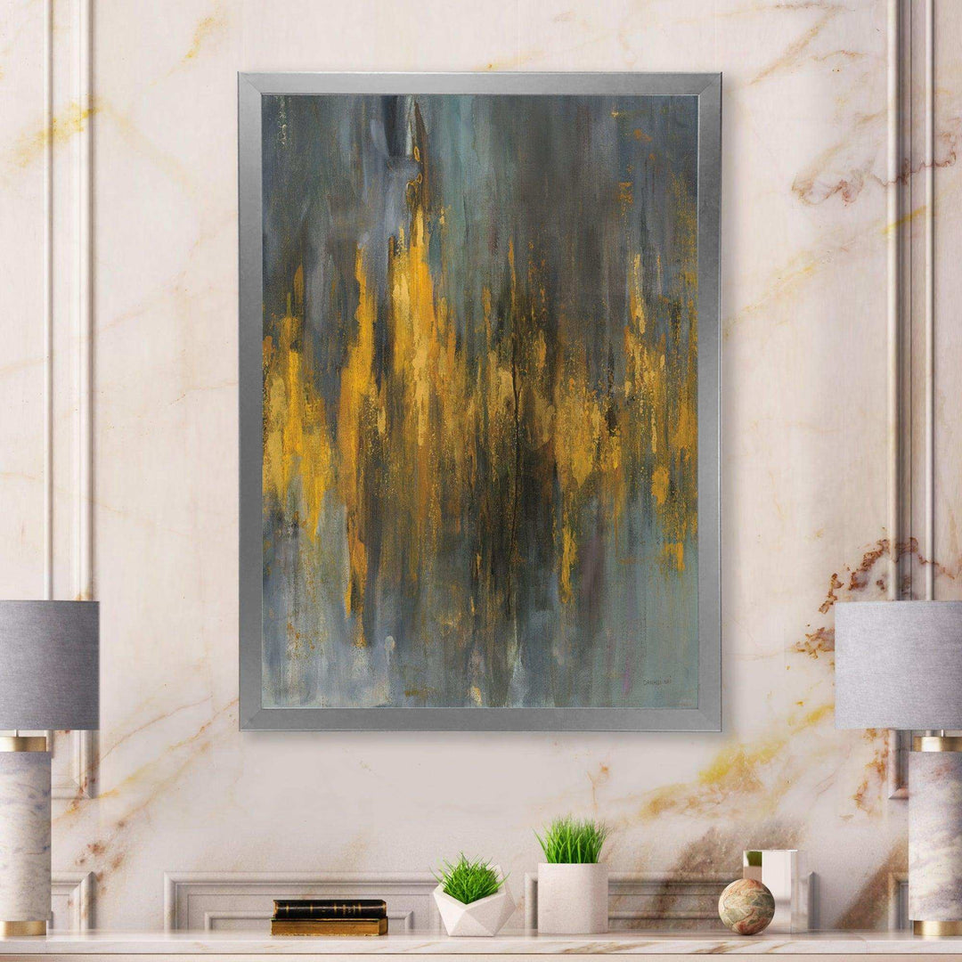 Black and Gold Glam Abstract - Modern Canvas Wall Art