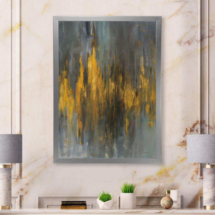 Black and Gold Glam Abstract - Modern Canvas Wall Art