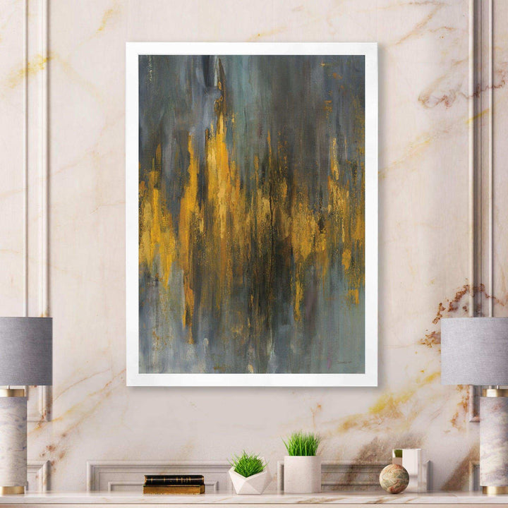Black and Gold Glam Abstract - Modern Canvas Wall Art
