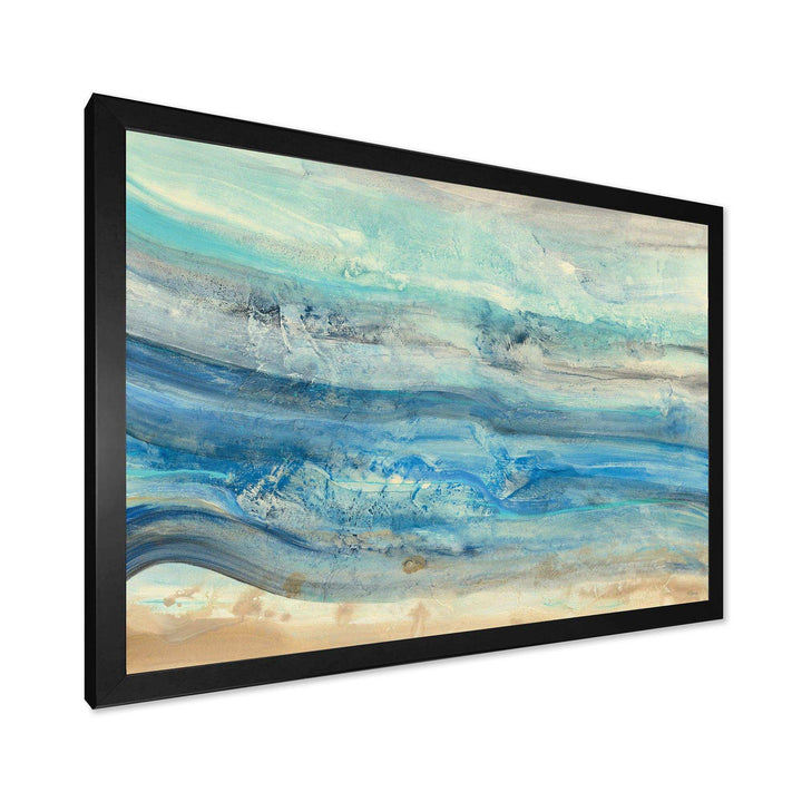 Ocean Mineral Waves - Nautical &amp; Coastal Bedroom Wall Art