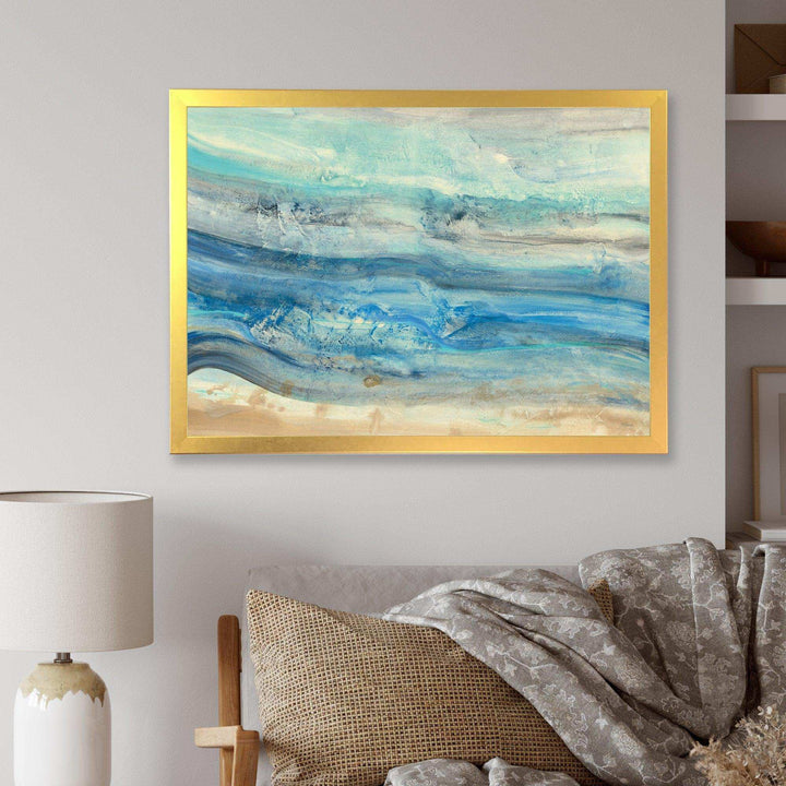 Ocean Mineral Waves - Nautical &amp; Coastal Bedroom Wall Art