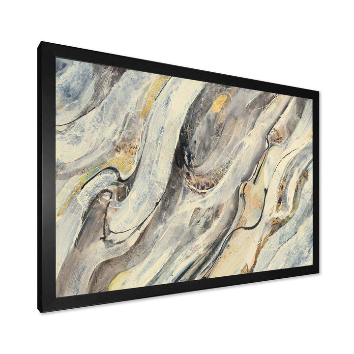 Glam Golden Falls - Modern Bedroom Wall Art