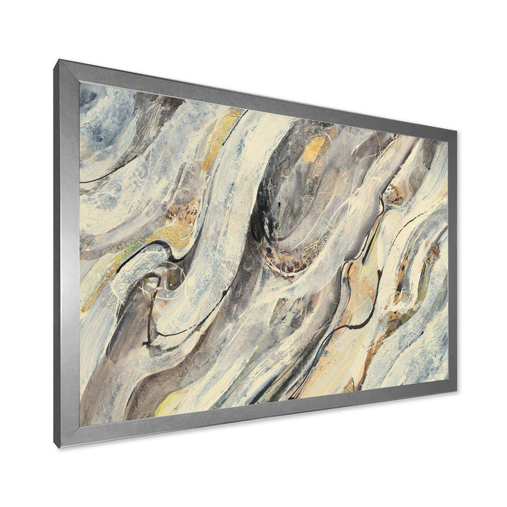 Glam Golden Falls - Modern Bedroom Wall Art