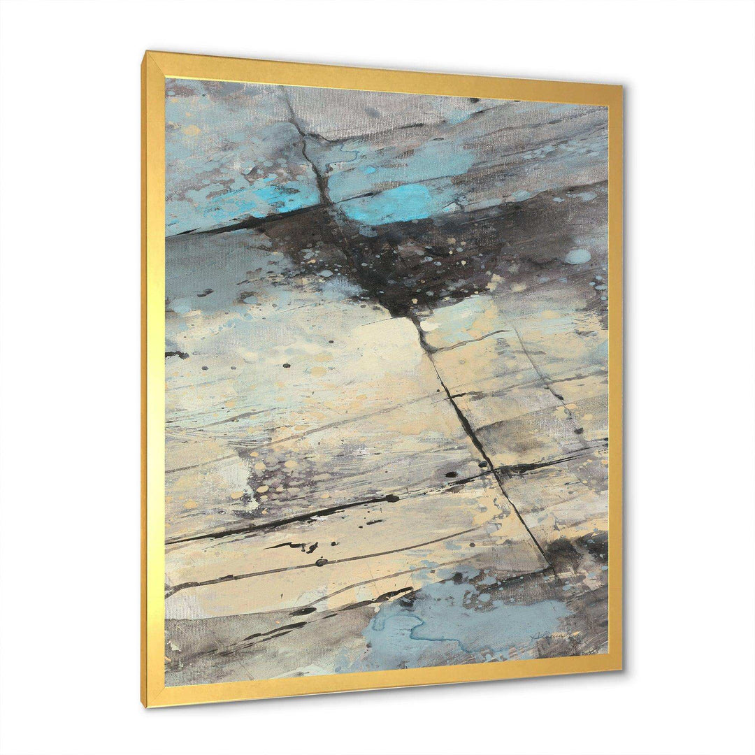 Rock Teal Panel II - Modern Wall Art Prints
