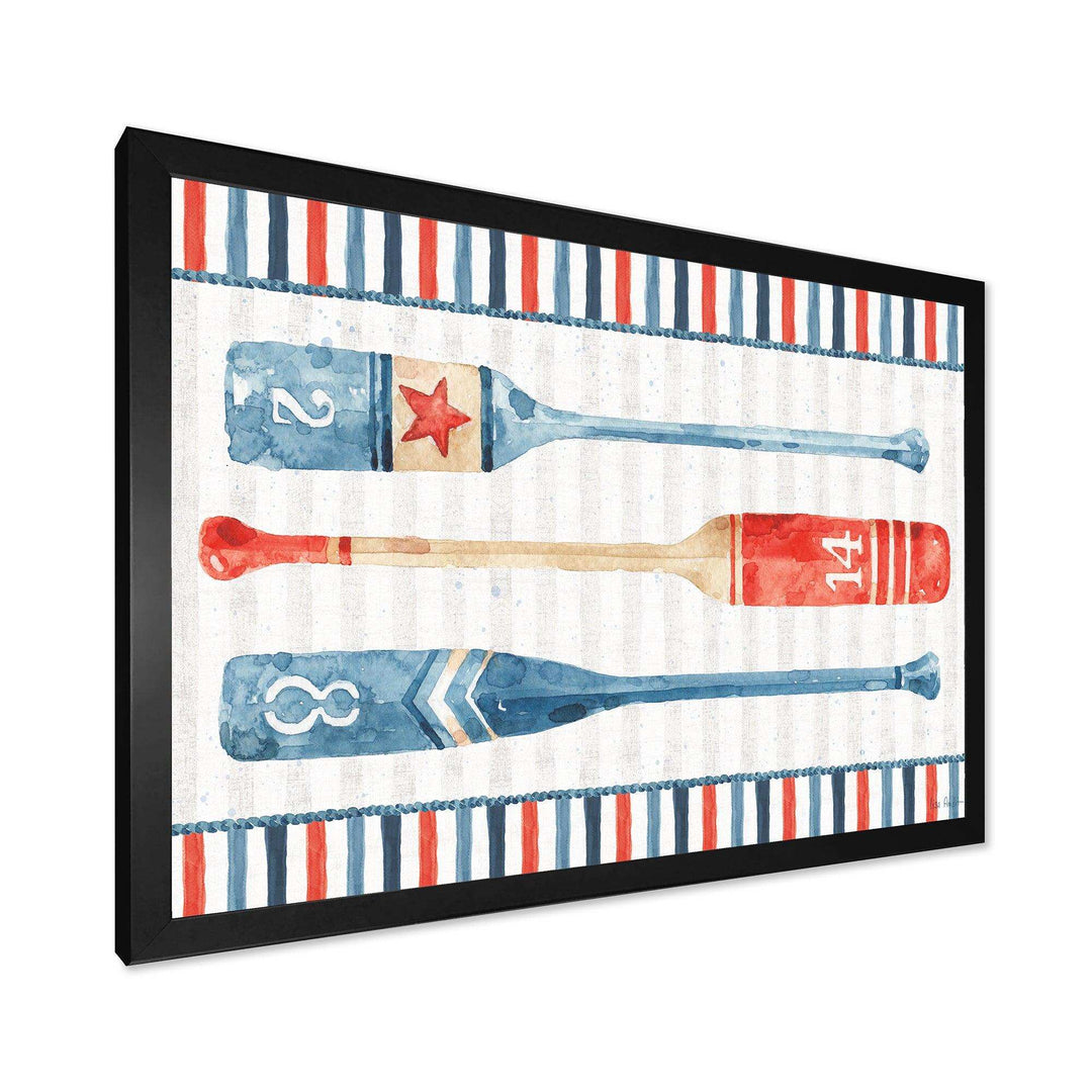 Watercolor Nautical paddles