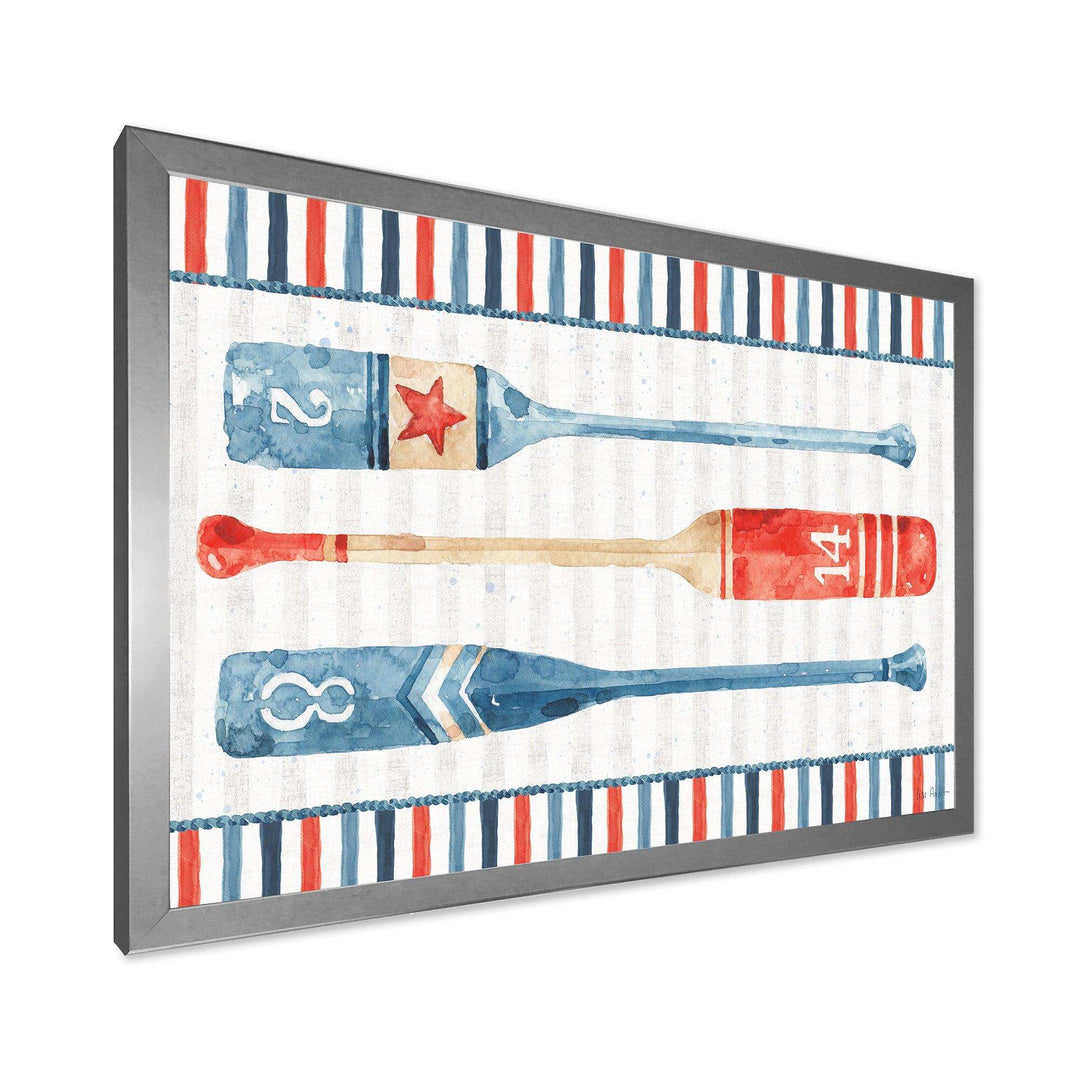 Watercolor Nautical paddles