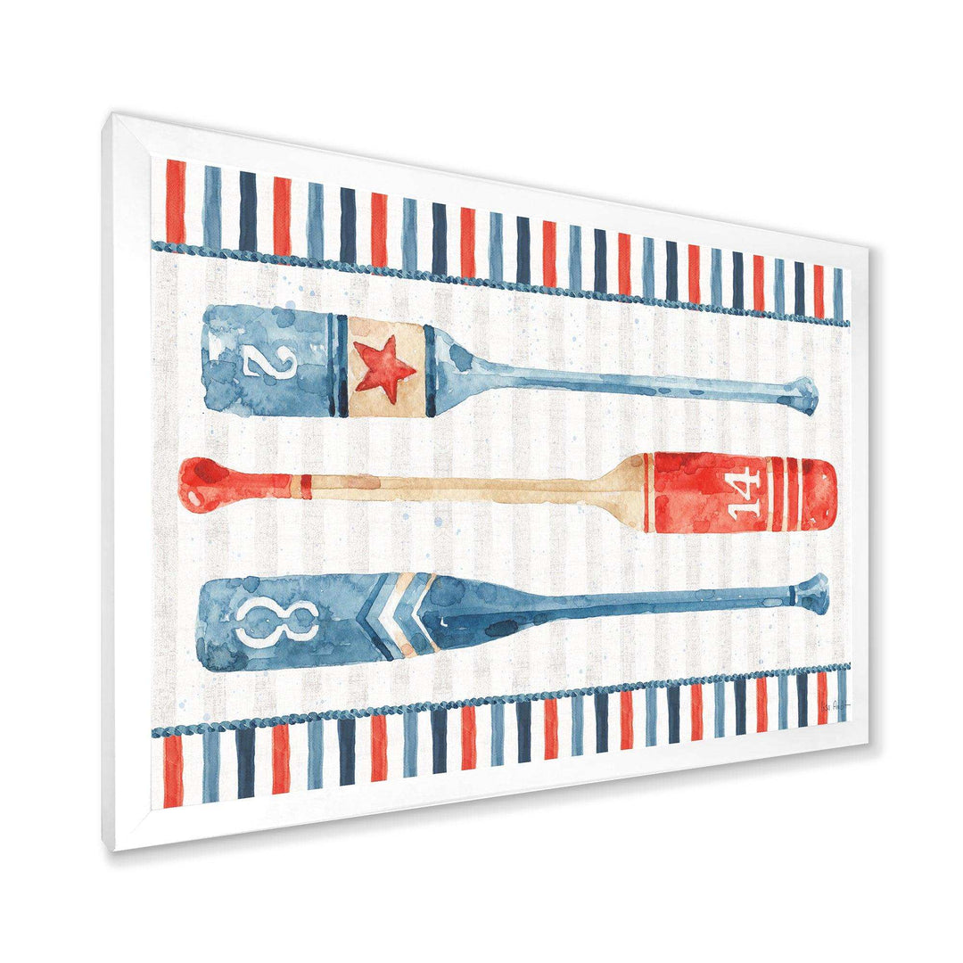 Watercolor Nautical paddles