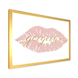 fashion Glam Lips on Gold II