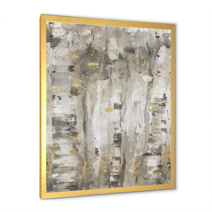 The Modern Grey Forest II - Farmhouse Living Room Wall Decor