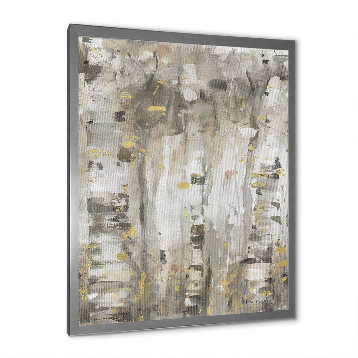 The Modern Grey Forest II - Farmhouse Living Room Wall Decor