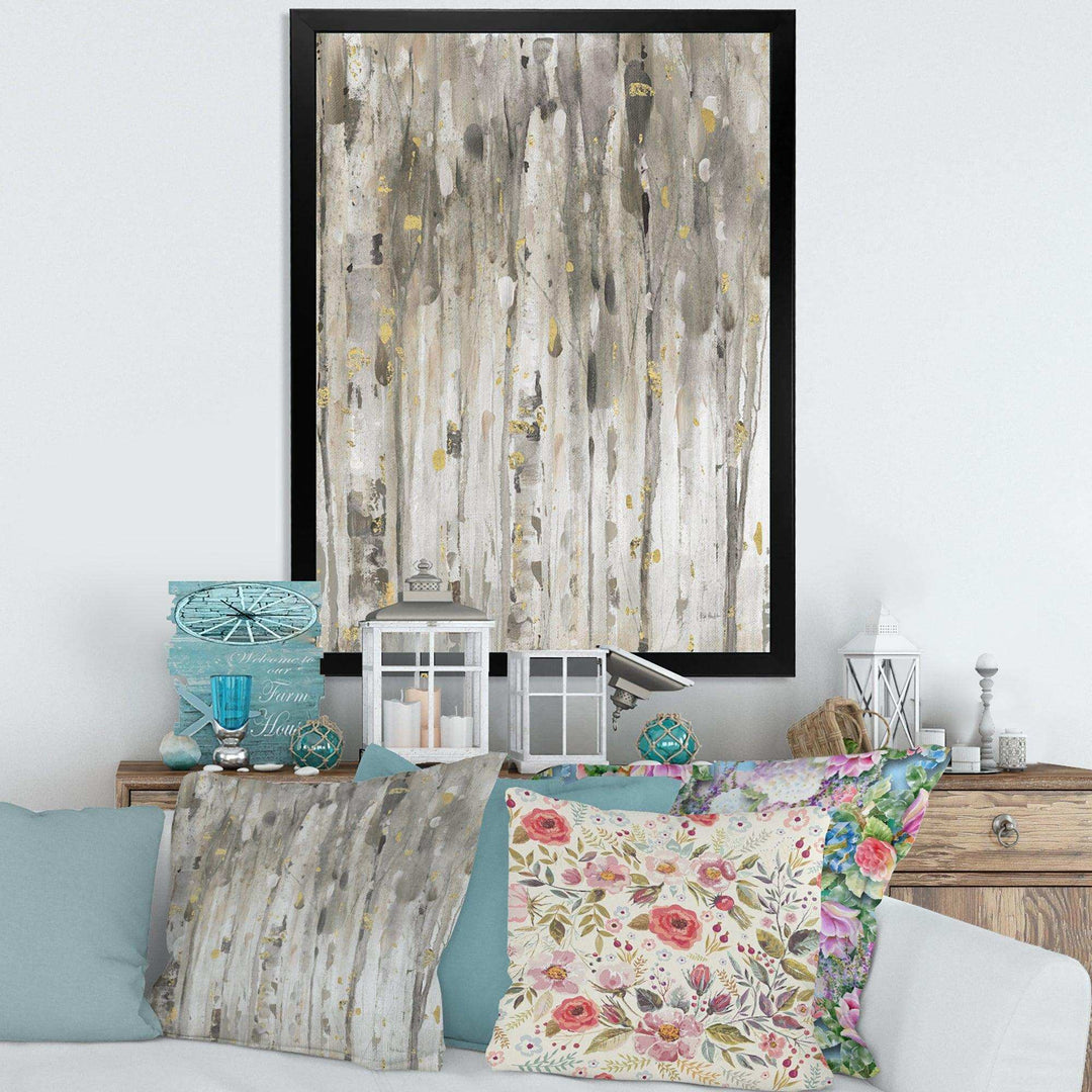 The Modern Grey Forest III - Farmhouse Wall Art Prints