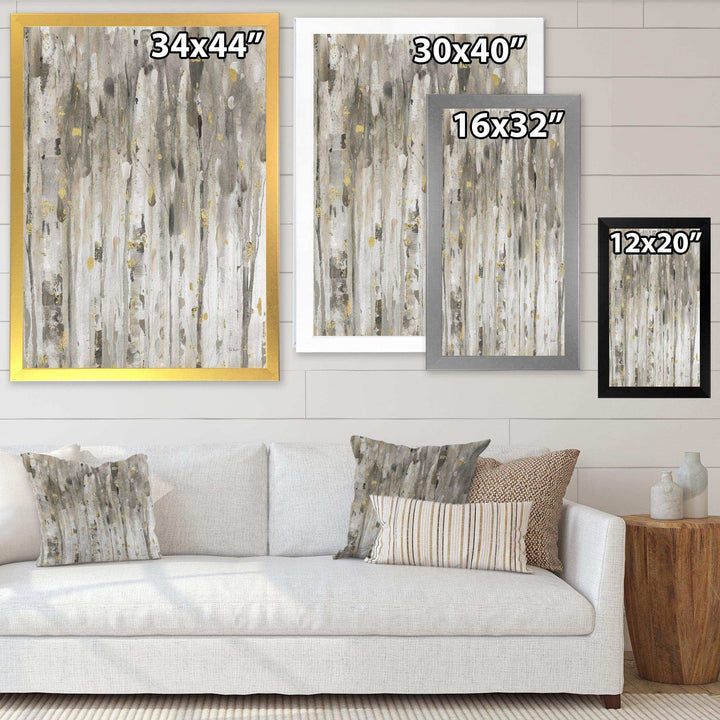 The Modern Grey Forest III - Farmhouse Wall Art Prints