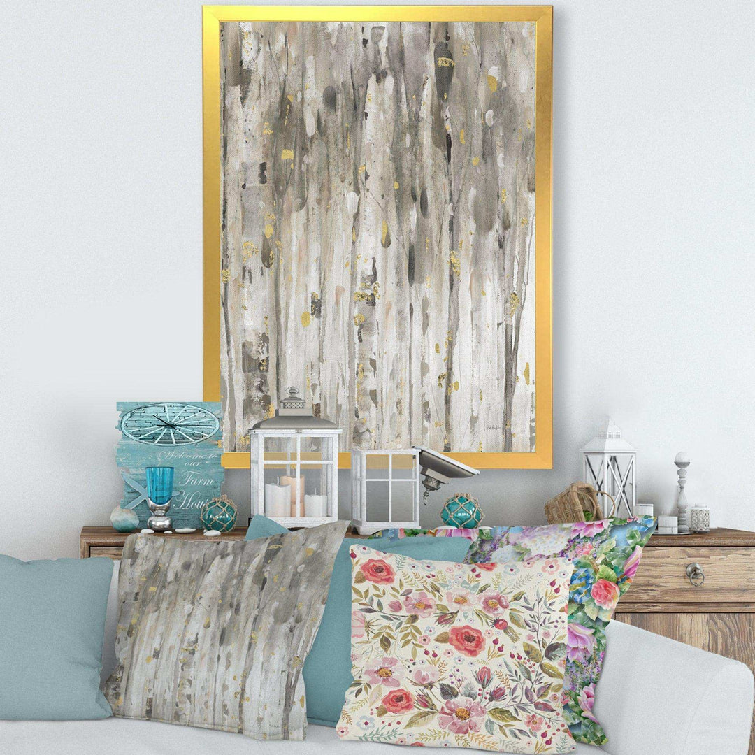 The Modern Grey Forest III - Farmhouse Wall Art Prints