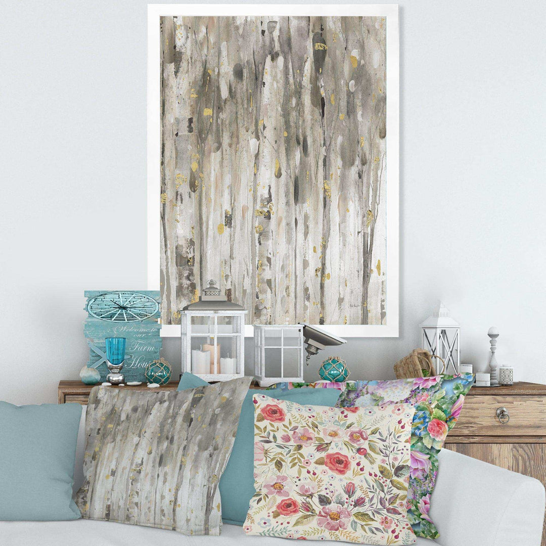 The Modern Grey Forest III - Farmhouse Wall Art Prints