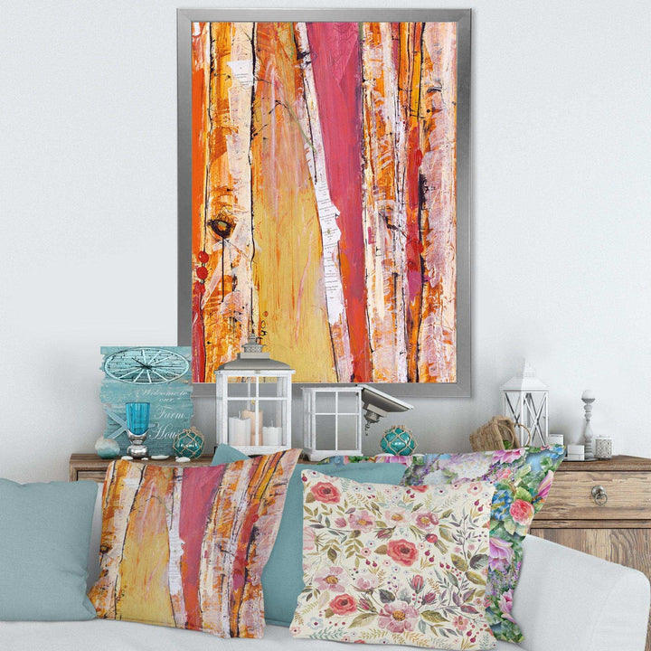 Orange Glam Natural Wood