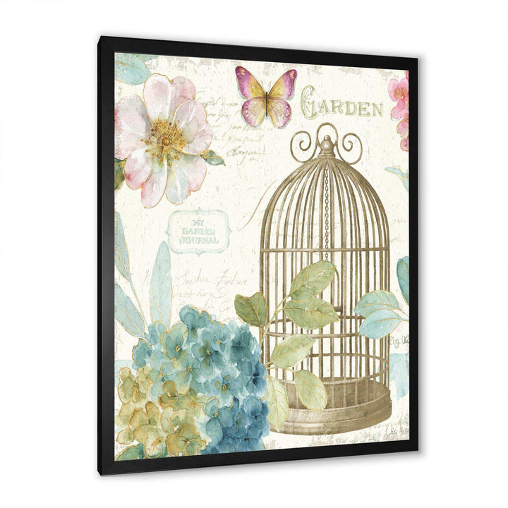 Vintage Floral Birdcage II