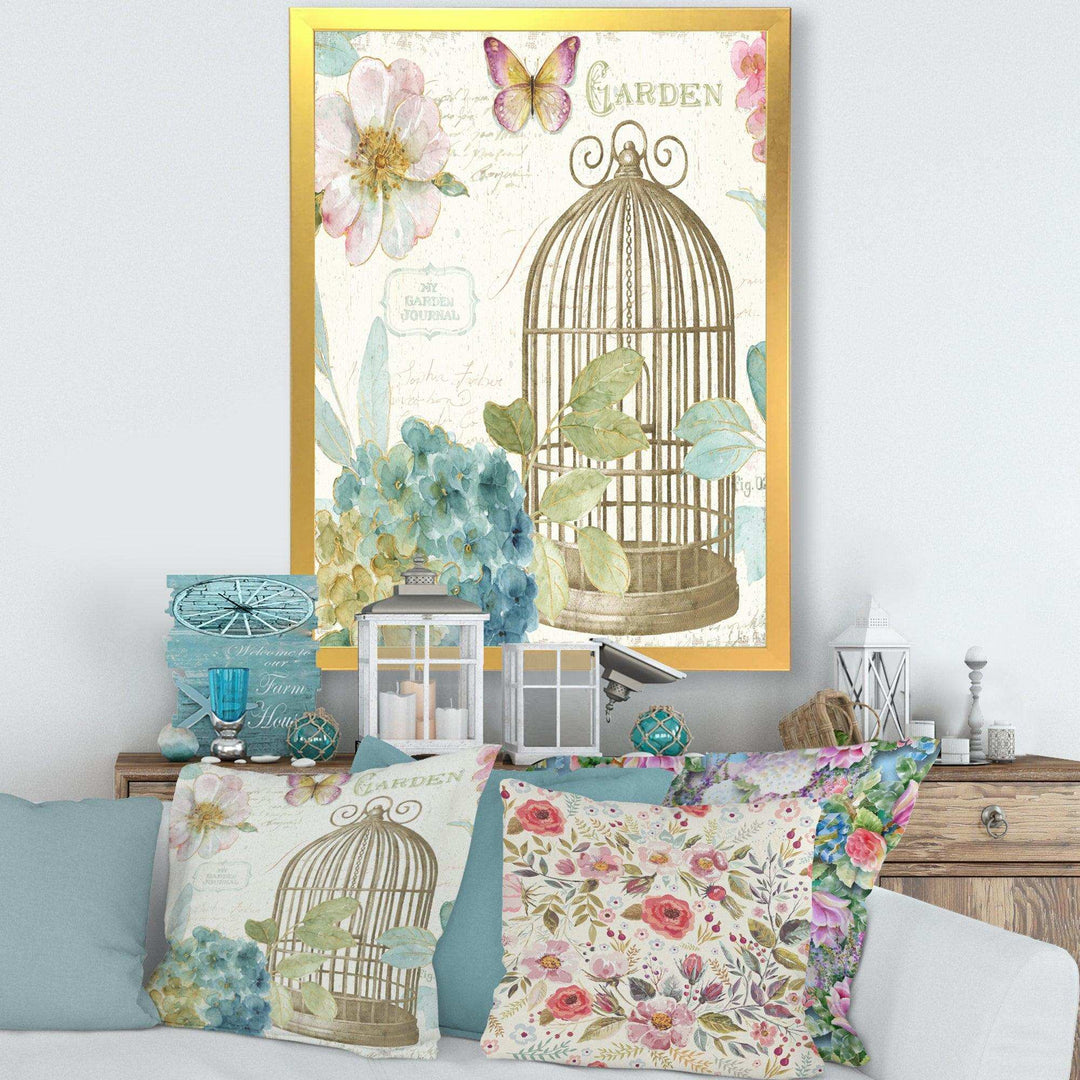 Vintage Floral Birdcage II