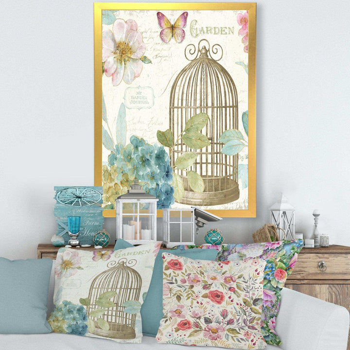 Vintage Floral Birdcage II